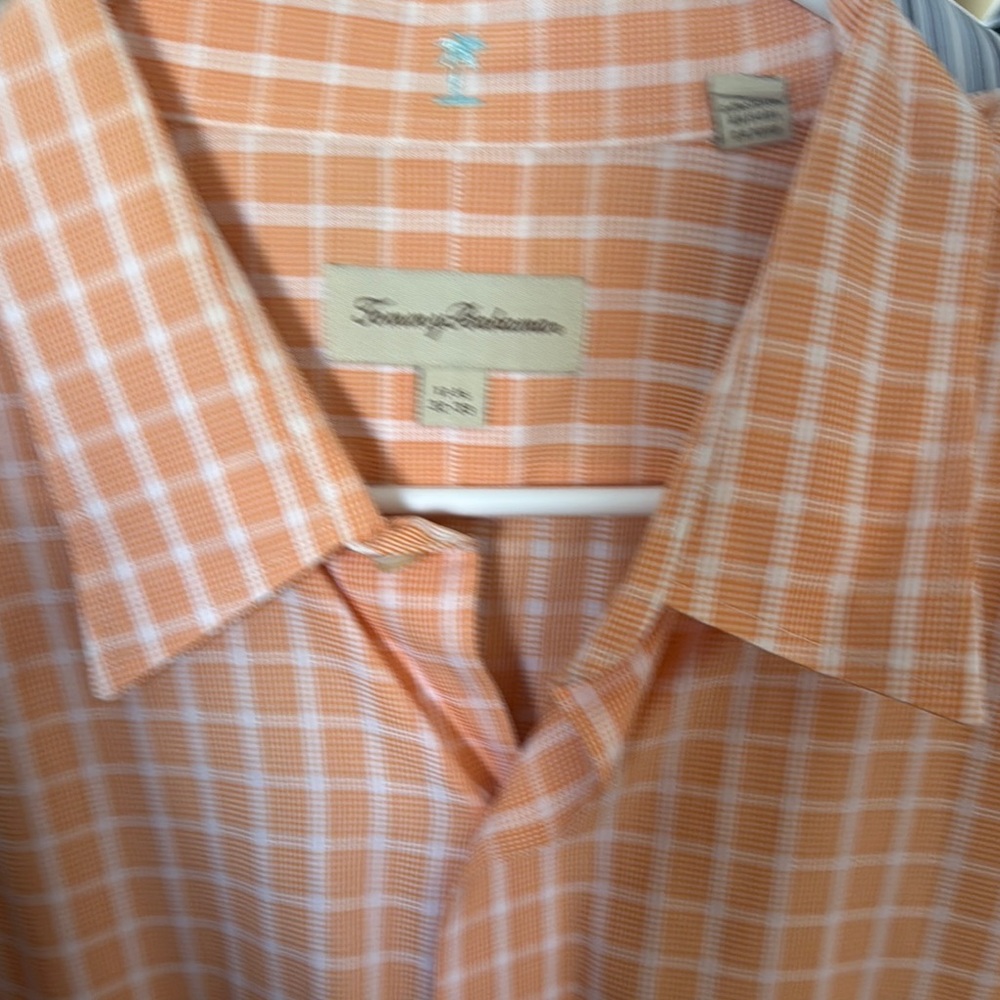 Tommy Bahama Orange Casual Button Down Shirt